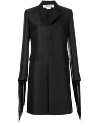 Comme des Garçons - Fringe-Sleeve Single-Breasted Coat - Lyst