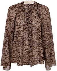 MICHAEL Michael Kors - Blusa con motivo de leopardo - Lyst