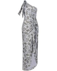 Cinq À Sept - Gretchen Floral-Print Asymmetric Dress - Lyst