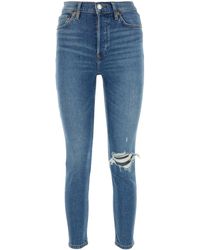 RE/DONE - Vaqueros con efecto rasgado - Lyst