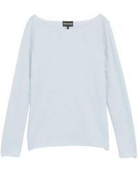 Emporio Armani - Textured Knit Top - Lyst