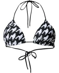 Perfect Moment - Haut De Bikini À Motif Pied-De-Poule - Lyst