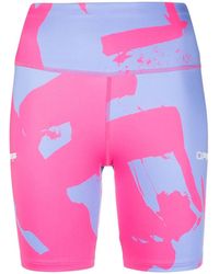 Off-White c/o Virgil Abloh - Printed Compression Cycling Shorts - Lyst