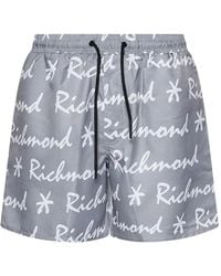 John Richmond - Logo-Detail Drawstring Swim Shorts - Lyst
