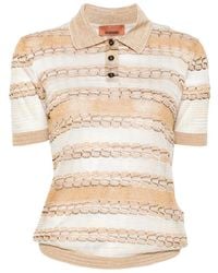 Missoni - Striped Polo Top - Lyst