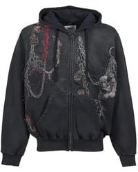 Doublet - Veste Zippée À Broderies - Lyst