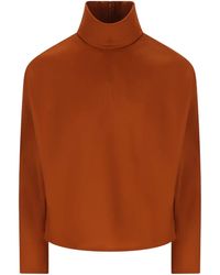 Saint Laurent - Structured Shoulder Sweater - Lyst