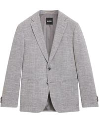 BOSS - Buttoned Single-Breasted Blazer - Lyst