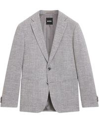 BOSS - Buttoned Single-Breasted Blazer - Lyst