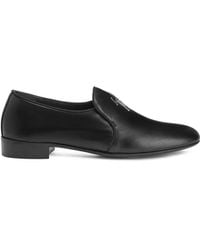 Giuseppe Zanotti - Fergus Loafer Mit Logo-Schild - Lyst
