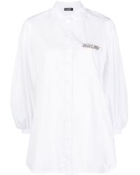 Liu Jo - Crystal-embellished Oversize Shirt - Lyst