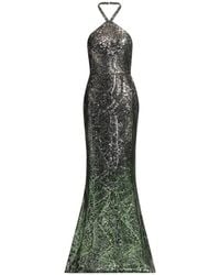 Elie Saab - Sequin-Embellished Halter-Neck Maxi Dress - Lyst