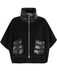 Herno - Padded-Panel High-Neck Coat - Lyst