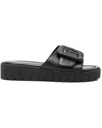 Tamaris - Buckle-Detail Flatform Sandals - Lyst
