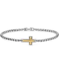 David Yurman - Cross Station Bracelet - Lyst