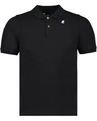K-Way - Vinnie Two-Button Piqué Polo Shirt - Lyst