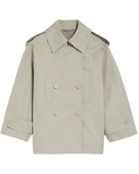 Balenciaga - Trench Crop À Boutonnière Croisée - Lyst