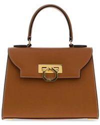 Carbotti - Erika Leather Tote Bag - Lyst