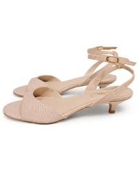 Poche Paris - Sandalen Mit Kroko-Effekt - Lyst