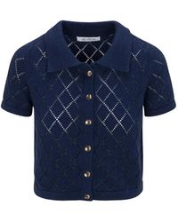 Hevron - Arlet Diamond-Pattern Cardigan - Lyst