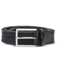 Canali - Braided Leather Belt - Lyst