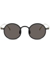 Giorgio Armani - Round-Frame Sunglasses - Lyst
