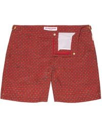 Orlebar Brown - Bulldog Geometric-Print Buckle-Detail Swim Shorts - Lyst