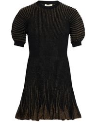 Ulla Johnson - Talie Puffed-Sleeve Striped Mini Dress - Lyst