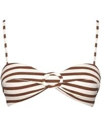 Cult Gaia - Alouette Striped Ring Bikini Top - Lyst