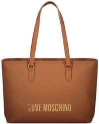 Love Moschino - Logo-Plaque Tote Bag - Lyst