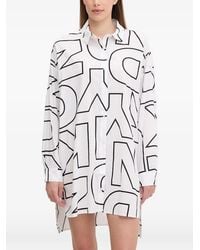 DKNY - Camisa De Pijama Con Logo Estampado - Lyst