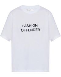 Victoria Beckham - T-Shirt À Slogan Imprimé - Lyst