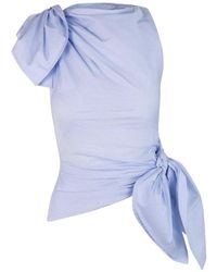 Monse - Bow Drape Shirting Top - Lyst