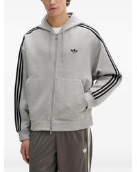 adidas - Originals Adicolor 3-Stripes Spacer Zip Hoodie - Lyst
