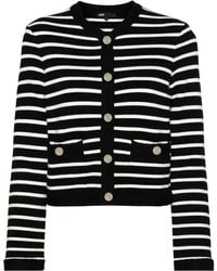 Maje - Striped Cardigan - Lyst