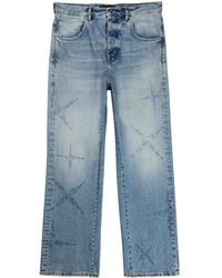 Purple Brand - Rhinestone-Embellished Straight-Leg Jeans - Lyst