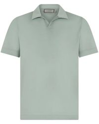 Canali - Polo-Collar Short-Sleeve T-Shirt - Lyst