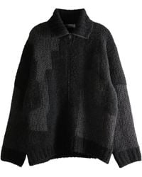 Yohji Yamamoto - Abrigo a paneles con cremallera - Lyst