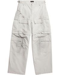 Balenciaga - Pantalones tipo cargo con efecto envejecido - Lyst