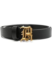 R13 - Logo-Buckle Leather Belt - Lyst