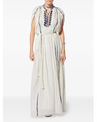 Isabel Marant - Liviane Embroidery Maxi Dress - Lyst
