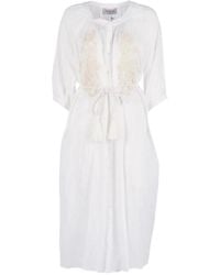 Ermanno Scervino - Belted Midi Dress - Lyst