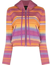 Marc Jacobs - Felpa The Cropped Con Zip - Lyst