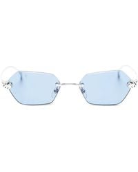 Cartier - Geometric-Frame Sunglasses - Lyst