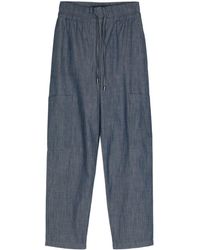 Emporio Armani - Striped straight-leg jeans - Lyst