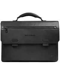 Piquadro - Porte-Documents En Cuir Pour Ordinateur Portable - Lyst