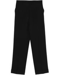 Alberta Ferretti - Cuffed Side-Pocket Trousers - Lyst