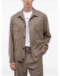 HUGO - Button-Up Chest-Pocket Overshirt - Lyst