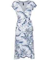 Lygia & Nanny - Palm-tree Print Wrap Dress - Lyst