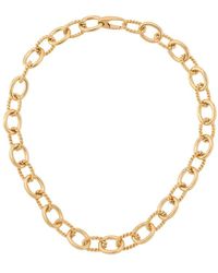 ISABEL LENNSE Twisted Chunky Chain Necklace - Metallic